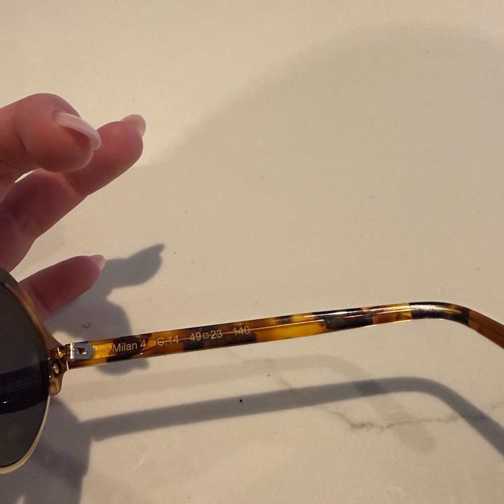 Illesteva Tortoise Shell Round Sunglasses - Picture 4 of 5